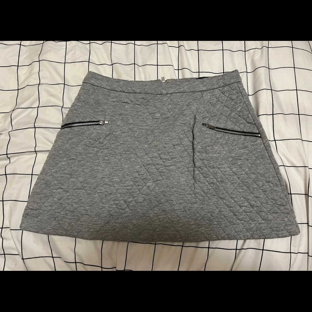 TOPSHOP A-Line Quilted Mini Skirt